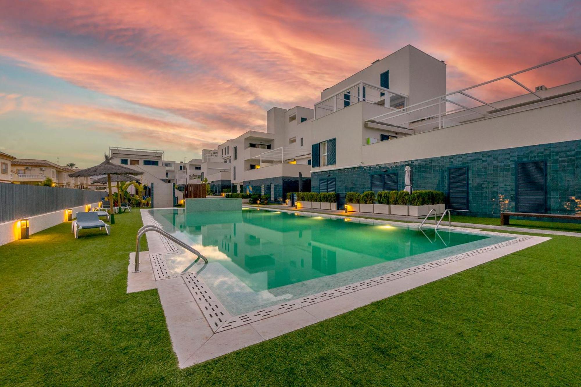 Turquesa Del Mar - Sun & Beach & Golf & Bike - Large Terrace Ground-Floor Spanish Apartment Dehesa de Campoamor  Buitenkant foto