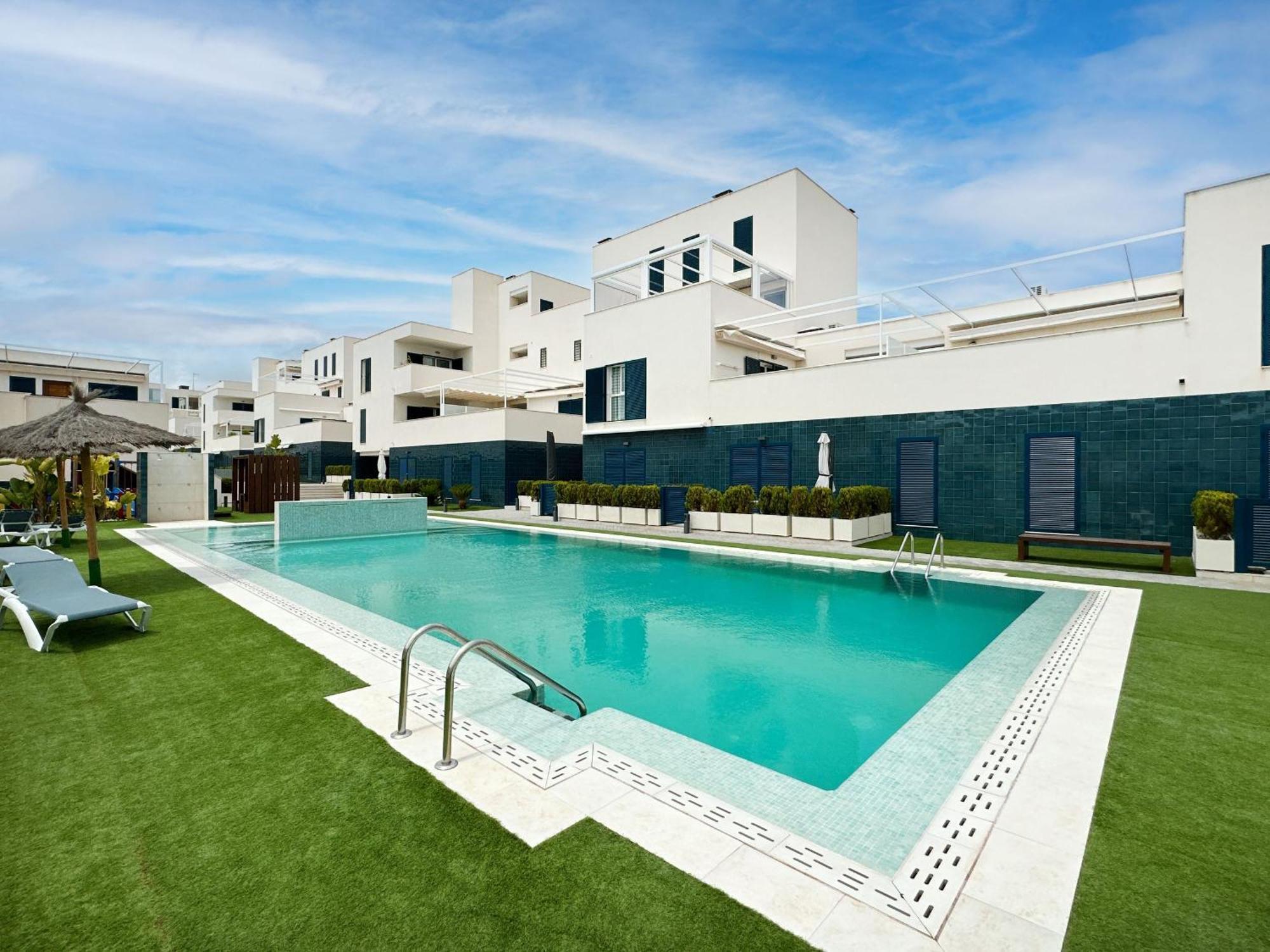 Turquesa Del Mar - Sun & Beach & Golf & Bike - Large Terrace Ground-Floor Spanish Apartment Dehesa de Campoamor  Buitenkant foto